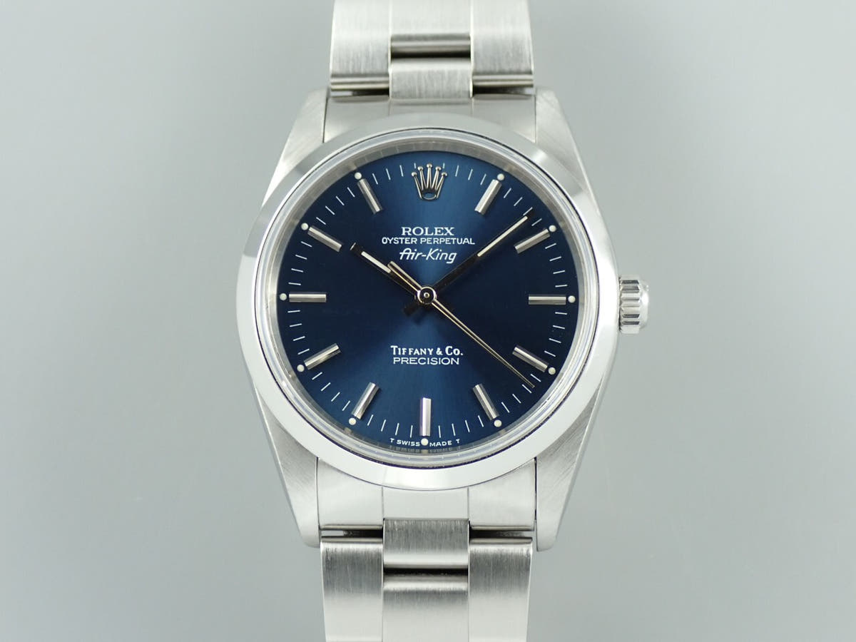 ロレックス エアキング ティファニー Ref.14000 ブルー文字盤 中古 XCH7CKSC