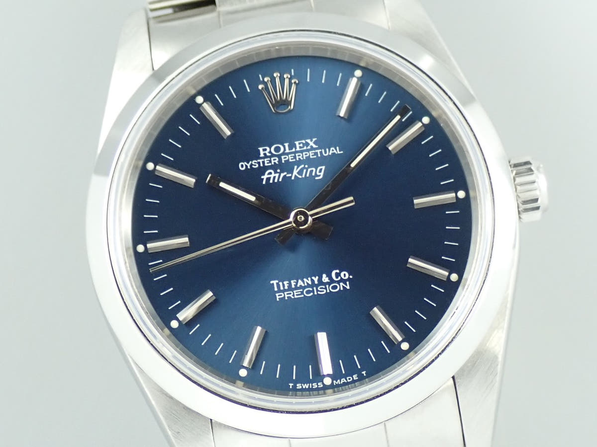 ロレックス エアキング ティファニー Ref.14000 ブルー文字盤 中古 XCH7CKSC