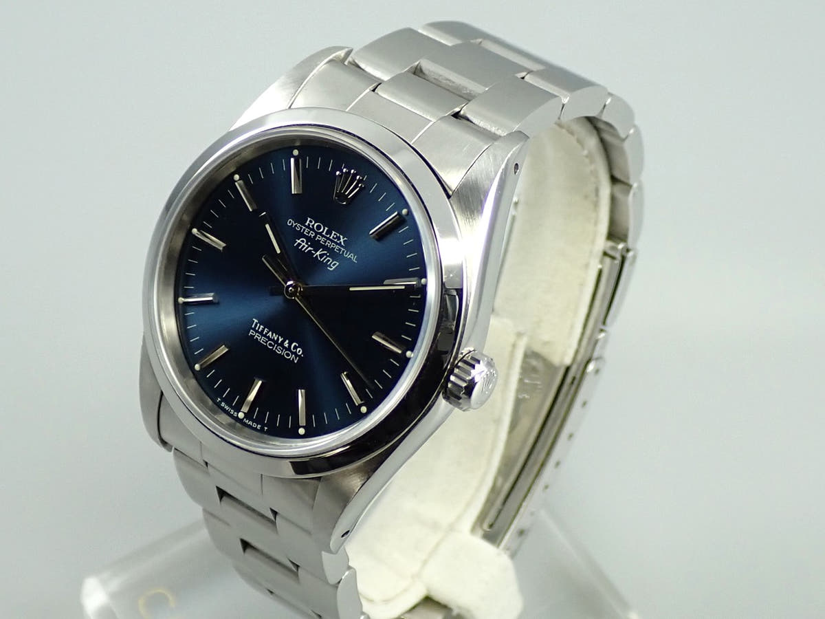 ロレックス エアキング ティファニー Ref.14000 ブルー文字盤 中古 XCH7CKSC