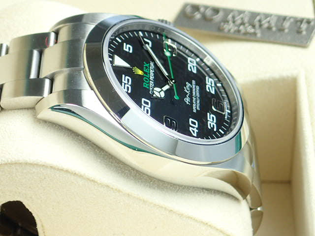 ロレックス エアキング Ref.116900 ブラック文字盤 中古 airking-10