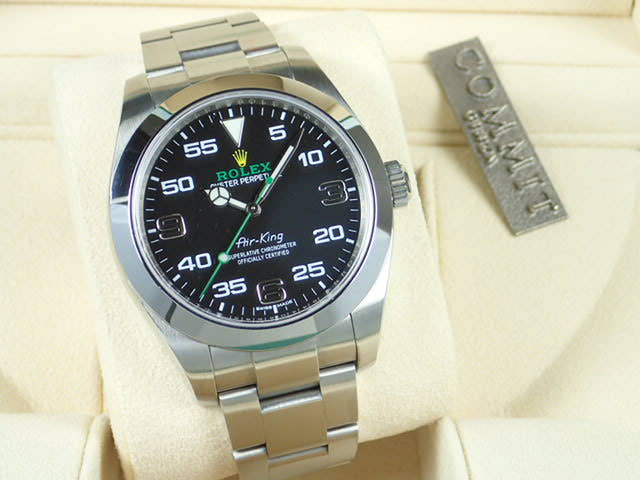 ロレックス エアキング Ref.116900 ブラック文字盤 中古 airking-10