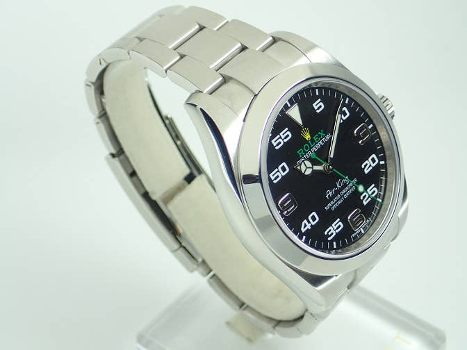 ロレックス エアキング Ref.116900 ブラック文字盤 中古 airking-13