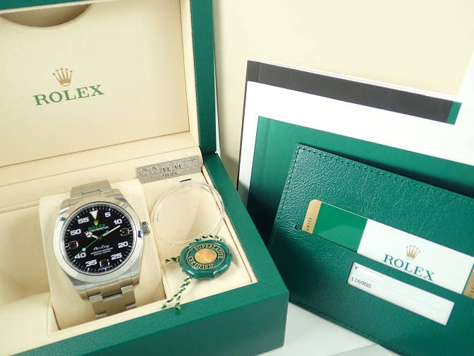 ロレックス エアキング Ref.116900 ブラック文字盤 中古 airking-13