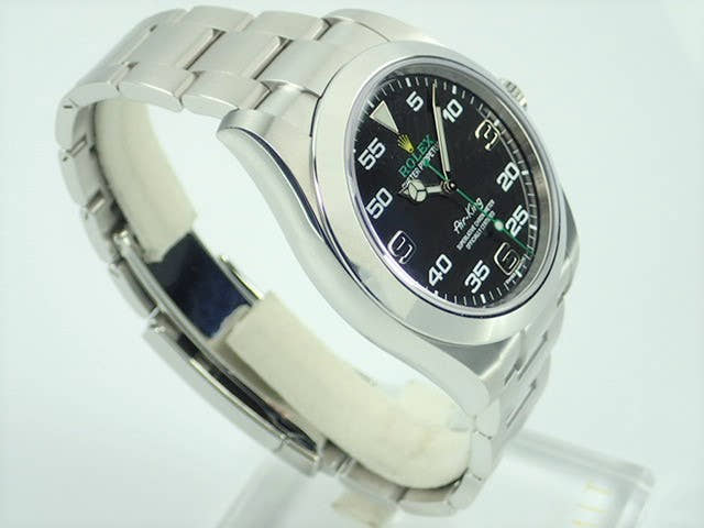 ロレックス エアキング Ref.116900 ブラック文字盤 未使用 airking-14