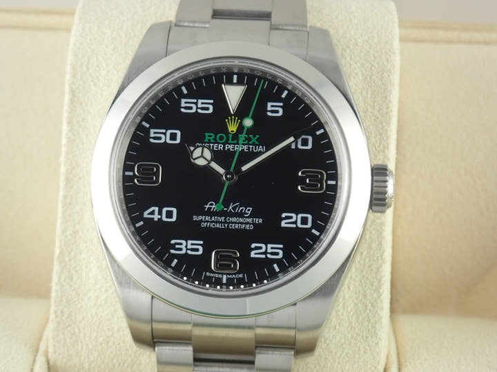 ロレックス エアキング Ref.116900 ブラック文字盤 中古 airking-16