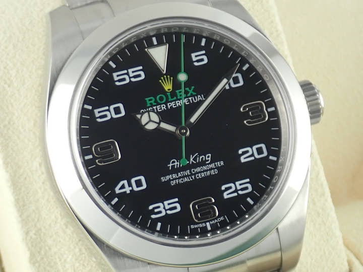 ロレックス エアキング Ref.116900 ブラック文字盤 中古 airking-16