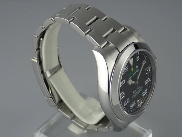 ロレックス エアキング Ref.116900 ブラック文字盤 中古 airking-16