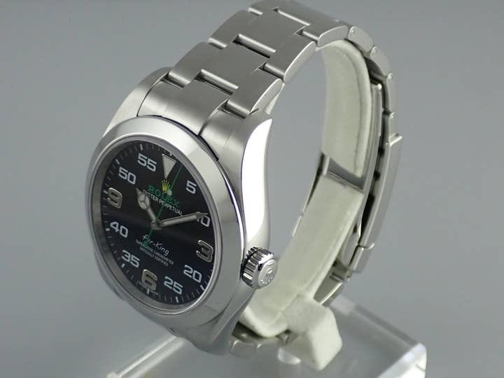 ロレックス エアキング Ref.116900 ブラック文字盤 中古 airking-16