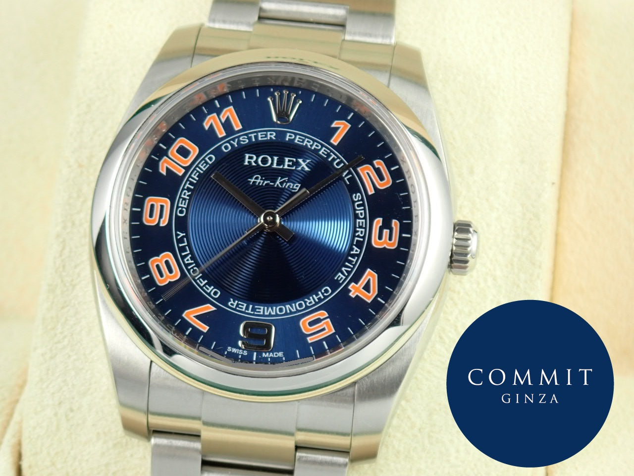 Rolex Air King Blue Concentric