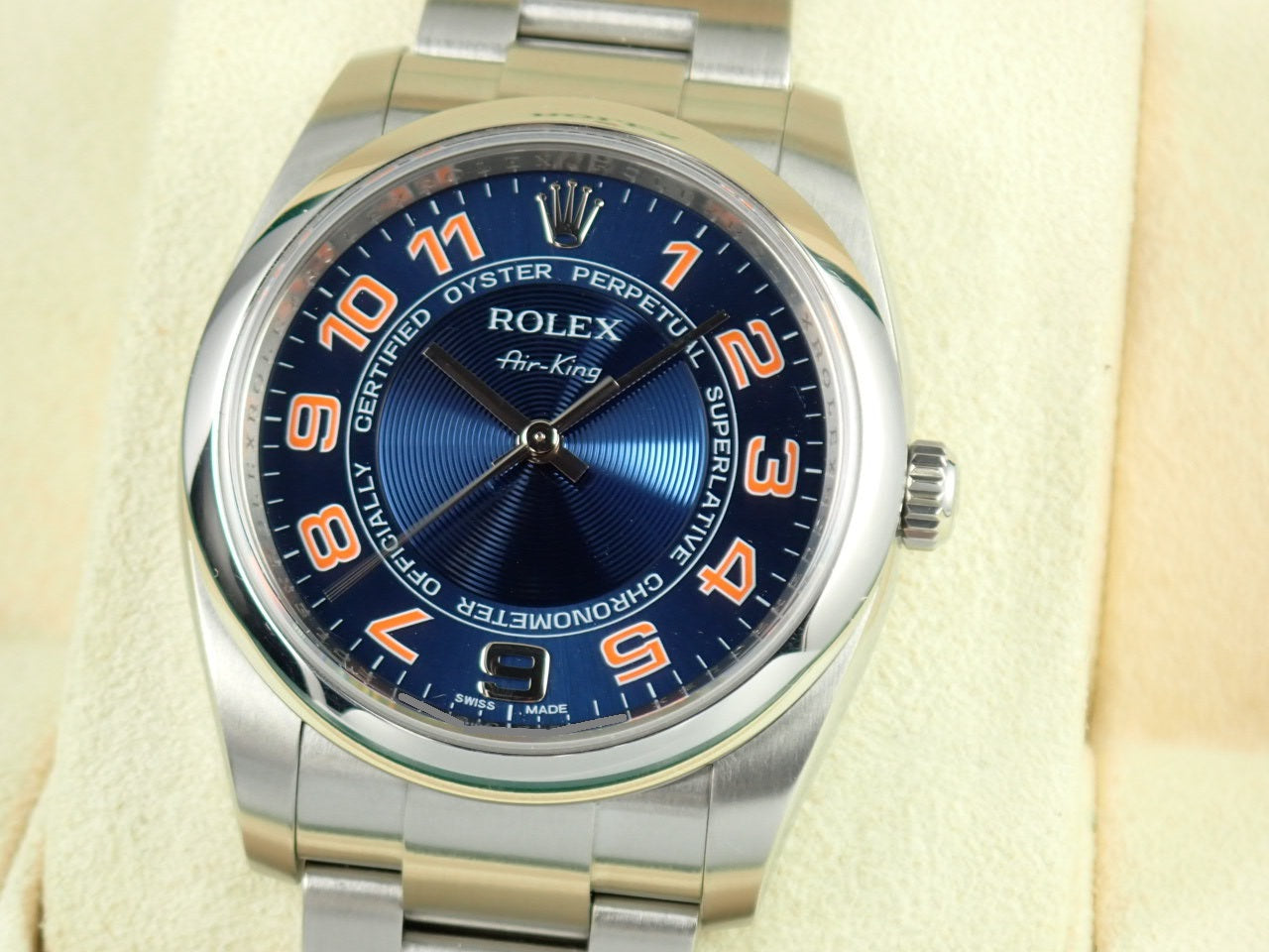 Rolex Air King Blue Concentric