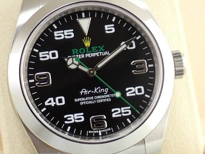 ロレックス エアキング Ref.116900 ブラック文字盤 未使用 airking-18