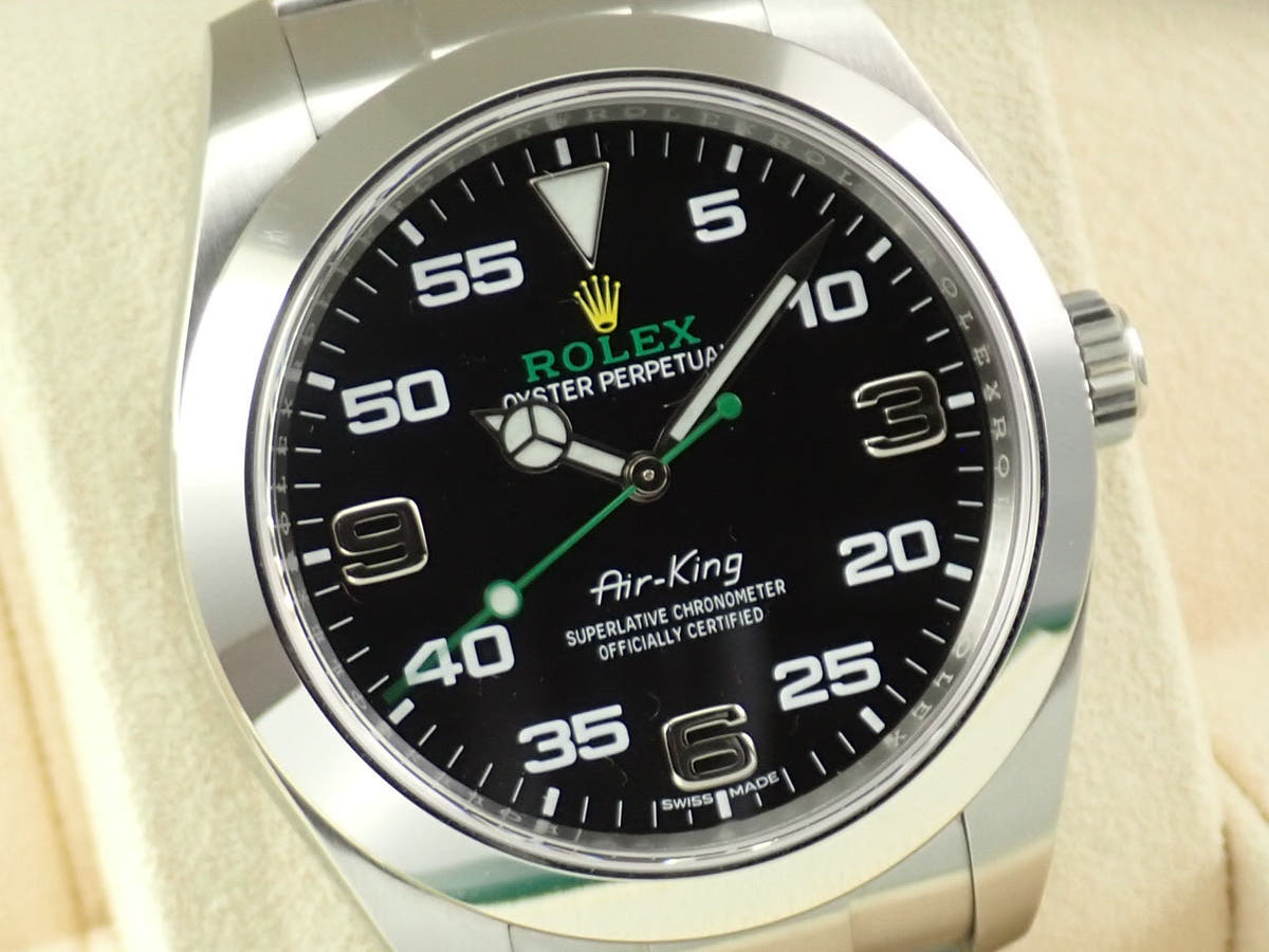 ロレックス エアキング Ref.116900 ブラック文字盤 美品 P9ZR56M0