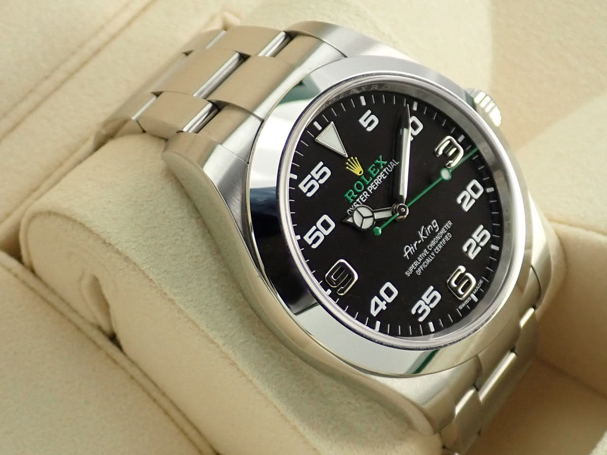 ロレックス エアキング Ref.116900 ブラック文字盤 美品 P9ZR56M0