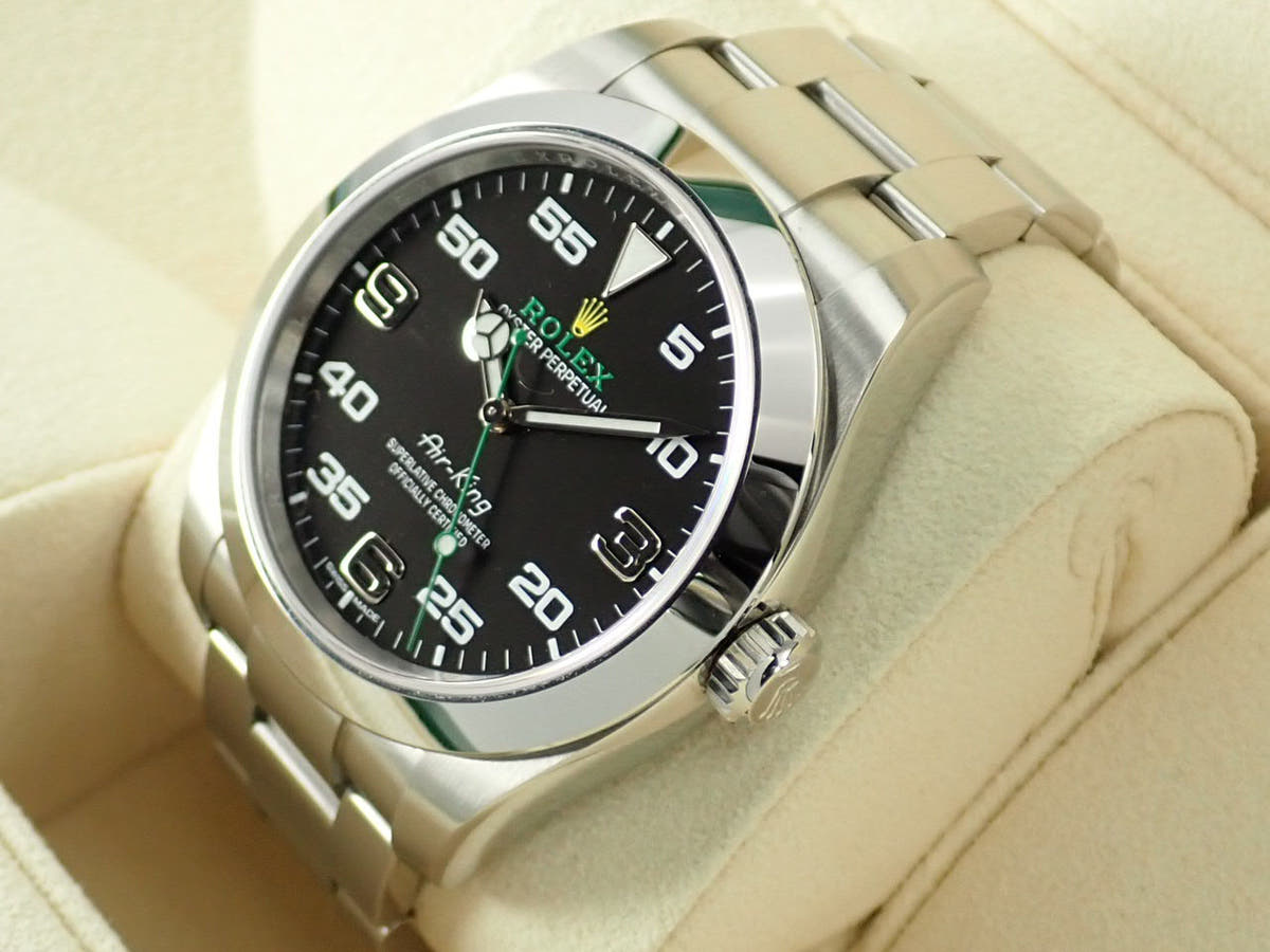ロレックス エアキング Ref.116900 ブラック文字盤 美品 P9ZR56M0