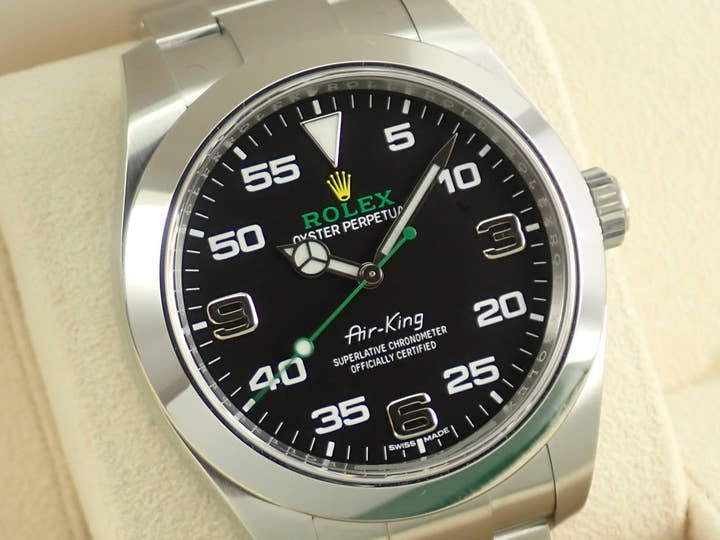 ロレックス エアキング Ref.116900 ステンレススチール ブラック文字盤