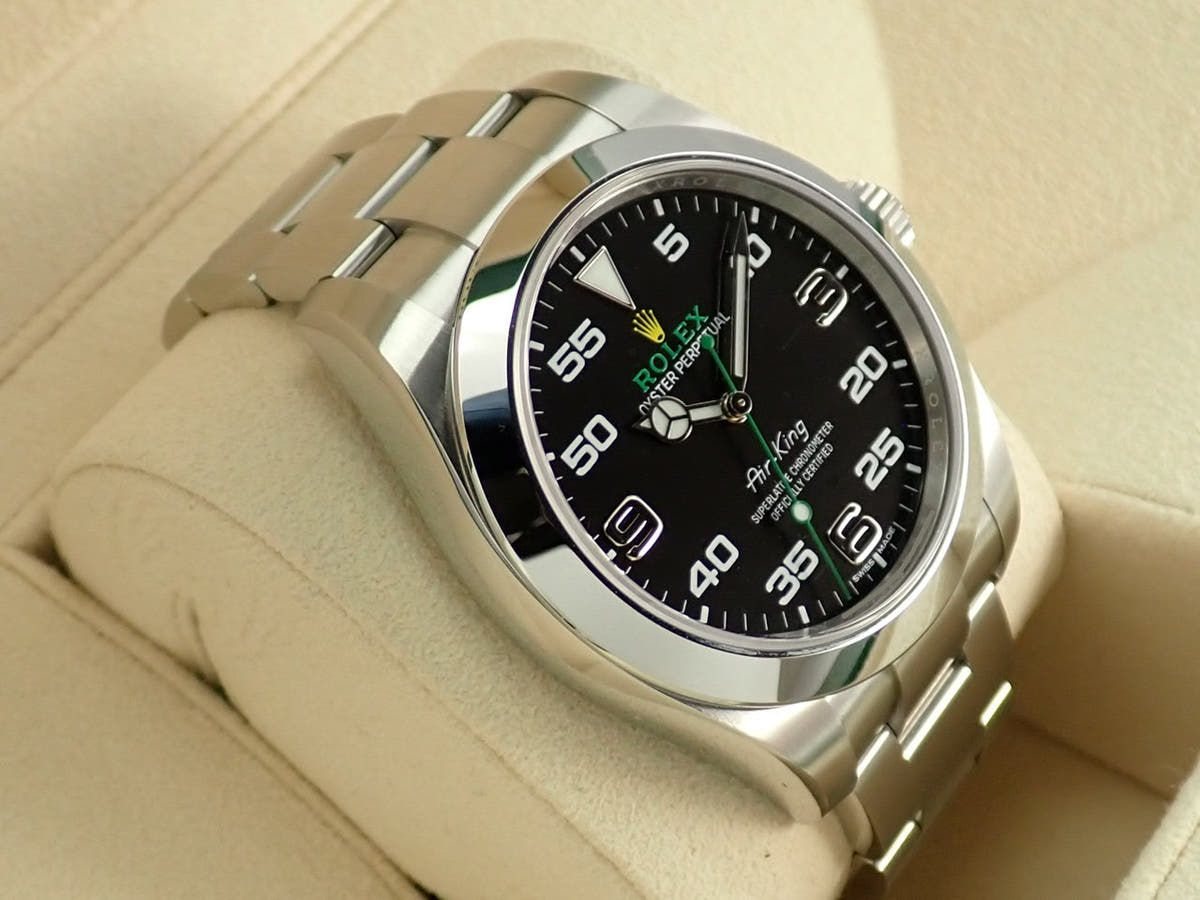 ロレックス エアキング Ref.116900 ブラック文字盤 未使用 79CXMMYT