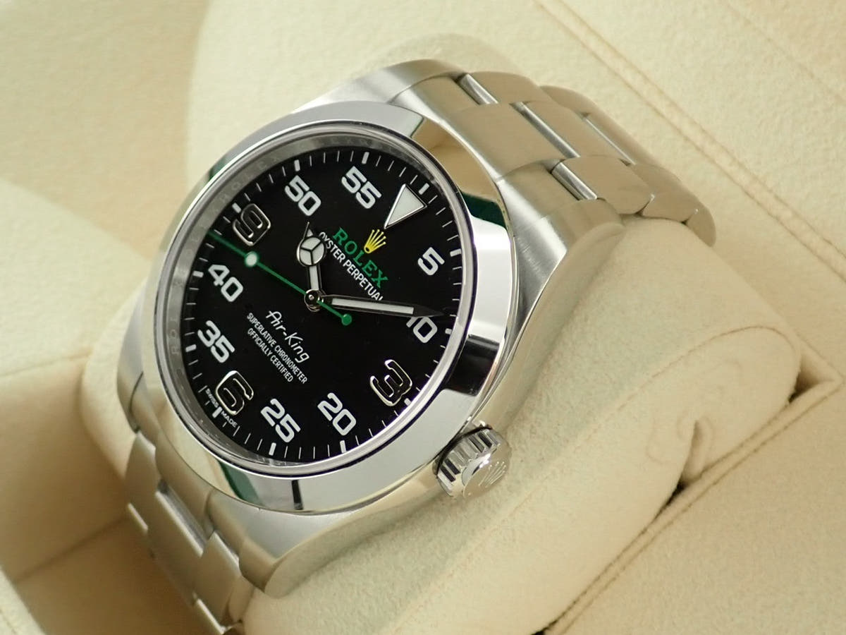 ロレックス エアキング Ref.116900 ブラック文字盤 未使用 79CXMMYT