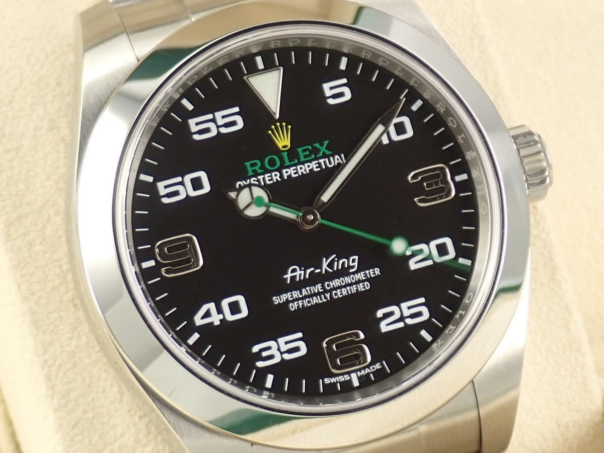 ロレックス エアキング Ref.116900 ブラック文字盤 美品 UR3UVKVM
