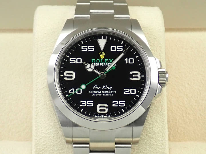 ロレックス エアキング Ref.126900 ステンレススチール ブラック文字盤