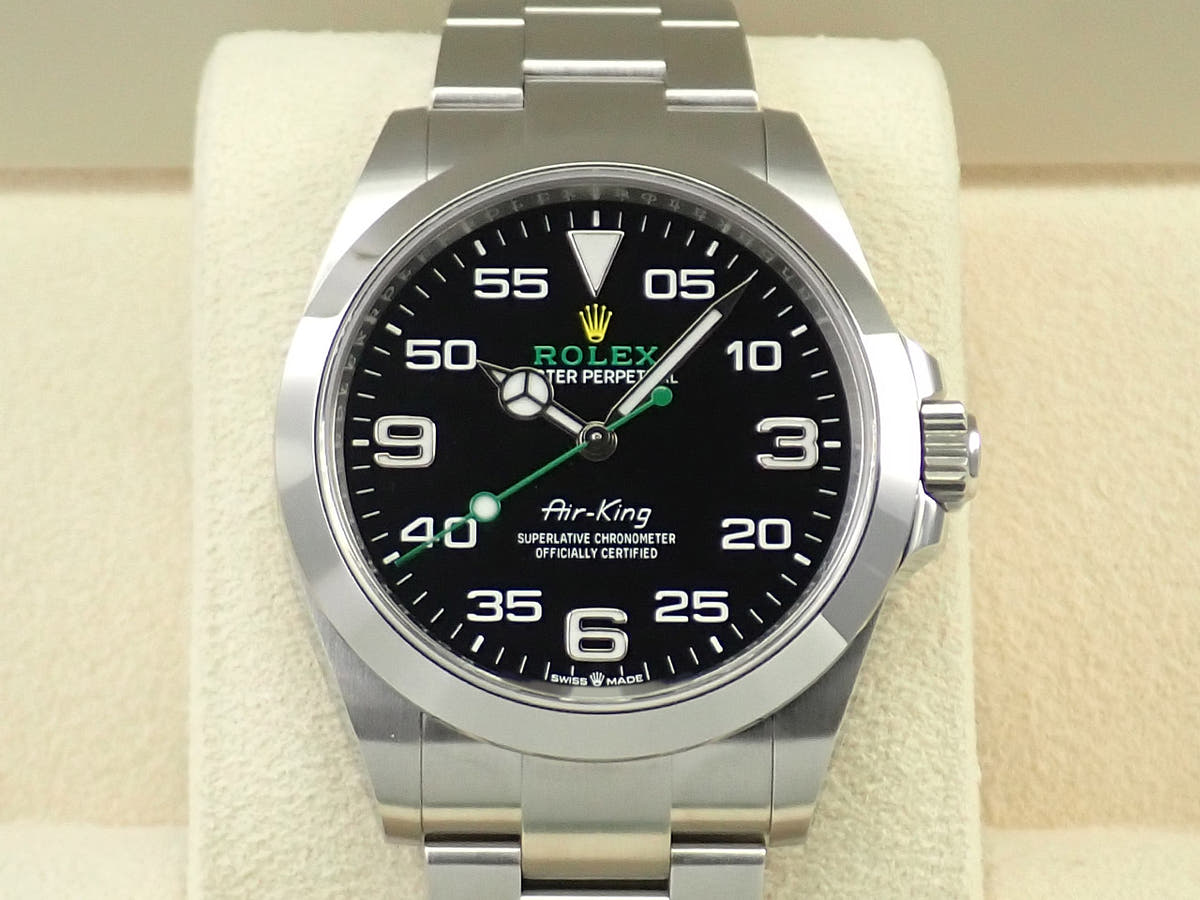 ロレックス エアキング Ref.126900 ブラック文字盤 未使用 M8RC6V5W