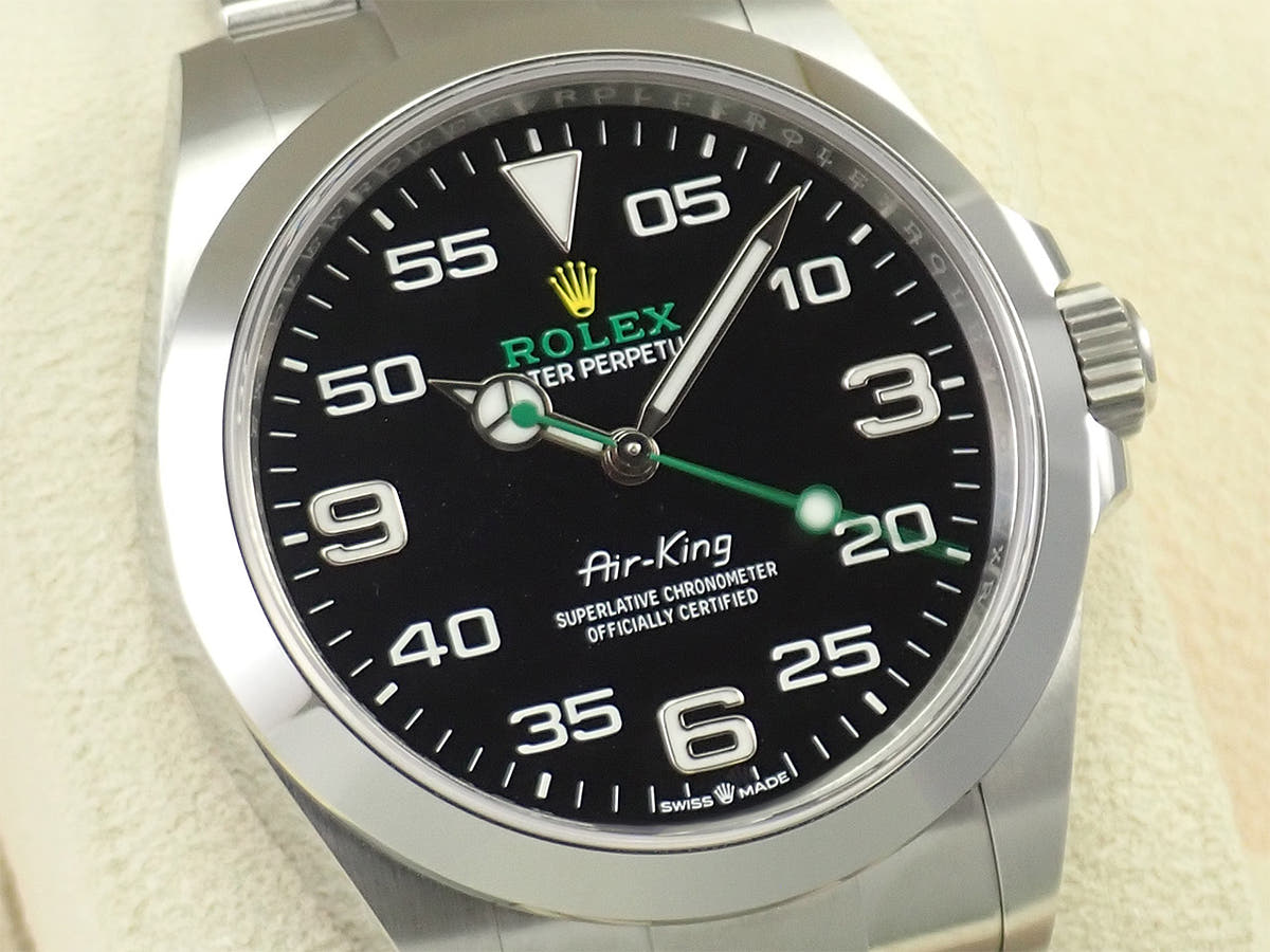 ロレックス エアキング Ref.126900 ブラック文字盤 未使用 M8RC6V5W