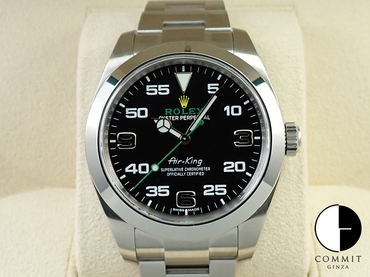 ロレックス エアキング Ref.116900 ブラック文字盤 美品 FF8Z0308