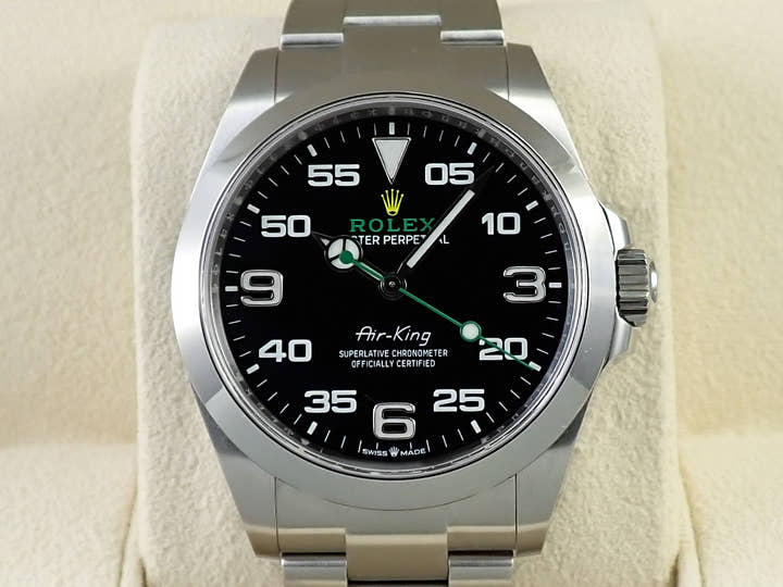 ロレックス エアキング Ref.126900 ステンレススチール ブラック文字盤