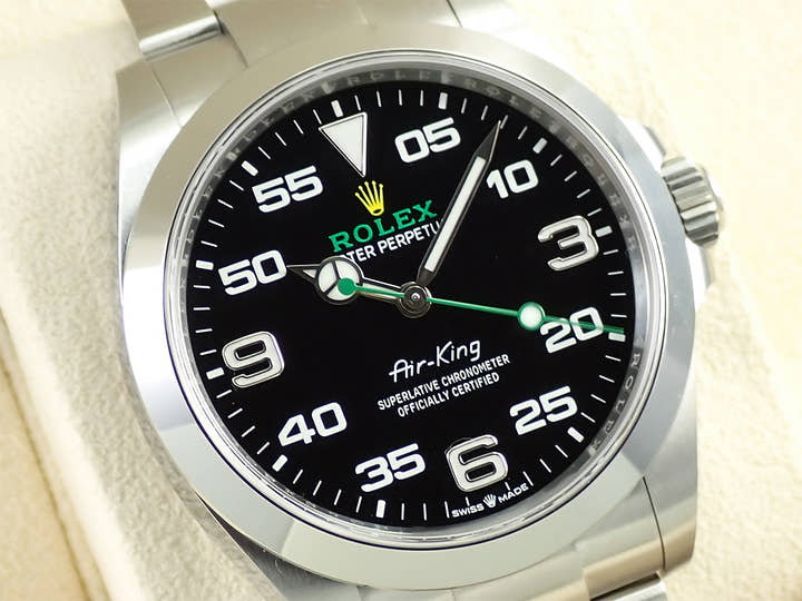 ロレックス エアキング Ref.126900 ステンレススチール ブラック文字盤
