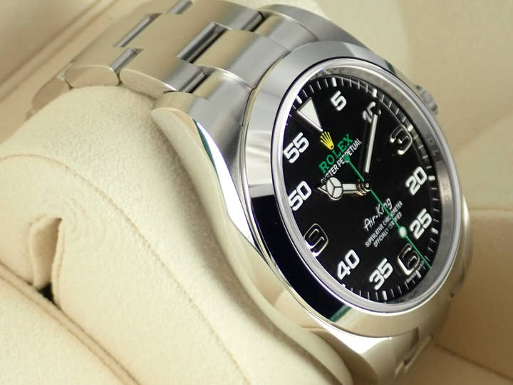 ロレックス エアキング Ref.116900 ブラック文字盤 未使用 airking-24