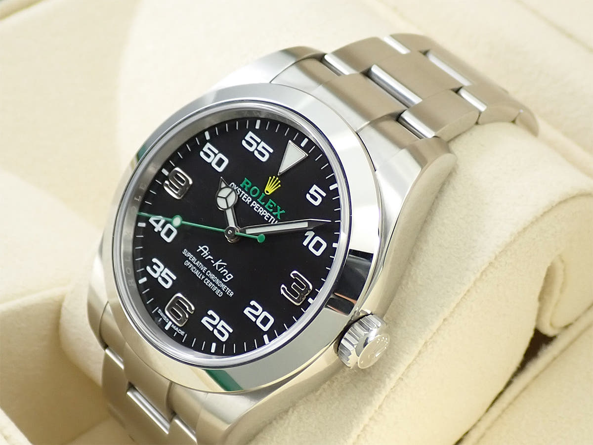 ロレックス エアキング Ref.116900 ブラック文字盤 中古 U07U7405