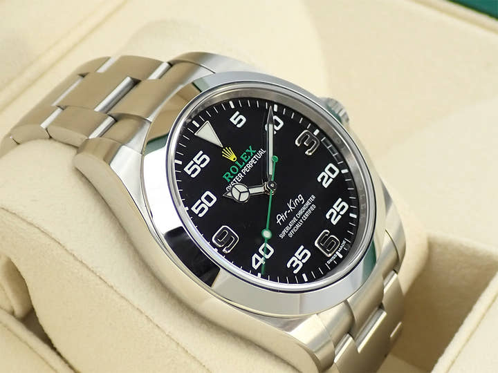 ロレックス エアキング Ref.116900 ステンレススチール ブラック文字盤