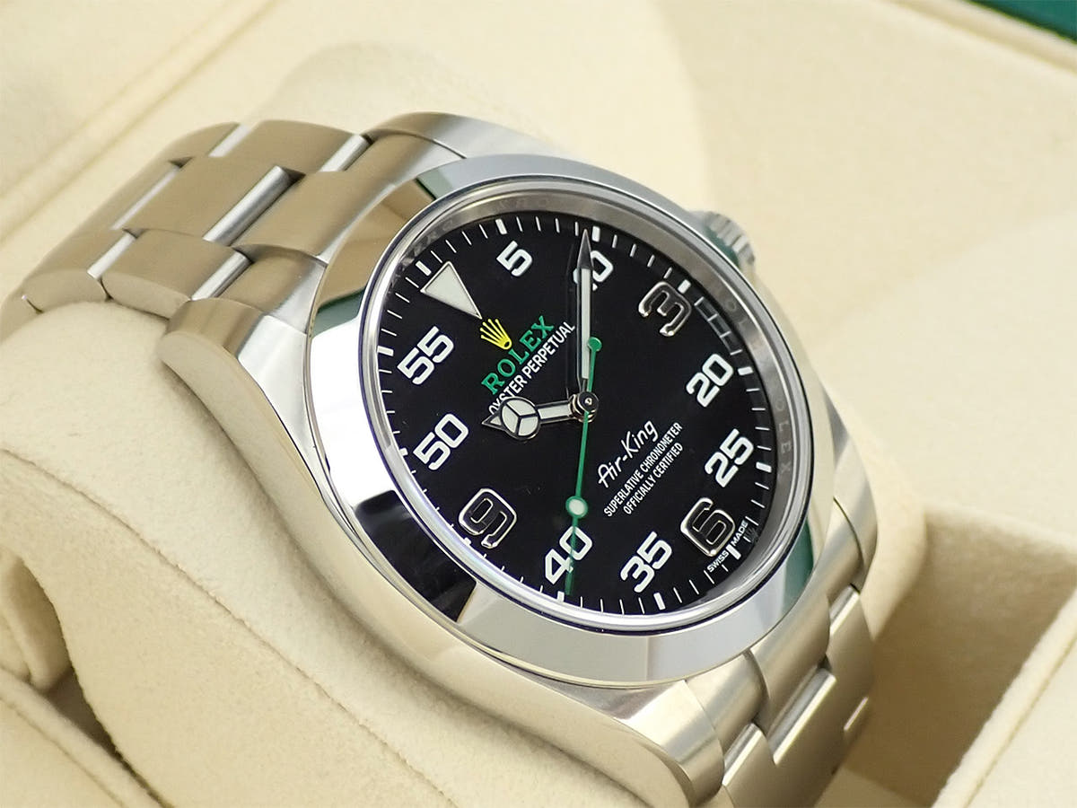 ロレックス エアキング Ref.116900 ブラック文字盤 中古 U07U7405
