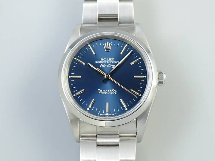 ロレックス エアキング Ref.14000 ステンレススチール ブルー文字盤