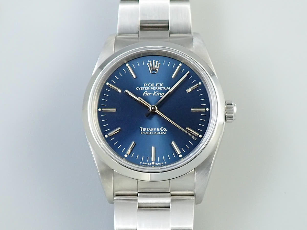 ロレックス エアキング Ref.14000 ブルー文字盤 中古 T5J22Z45