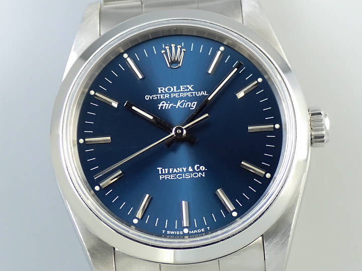 ロレックス エアキング Ref.14000 ステンレススチール ブルー文字盤