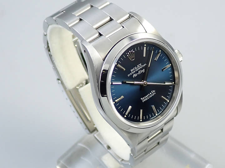 ロレックス エアキング Ref.14000 ステンレススチール ブルー文字盤