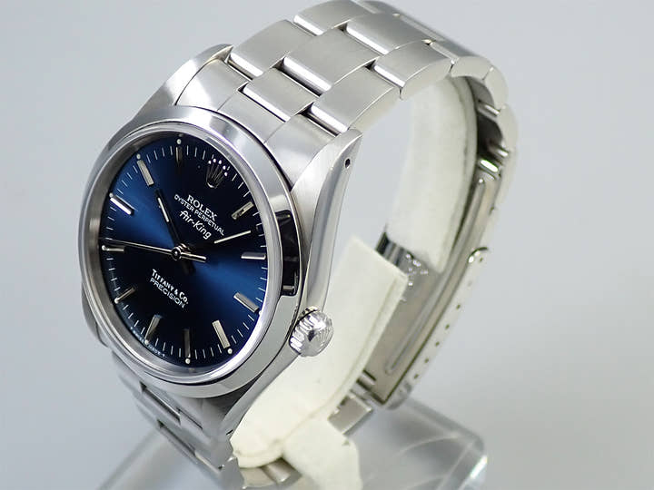 ロレックス エアキング Ref.14000 ステンレススチール ブルー文字盤