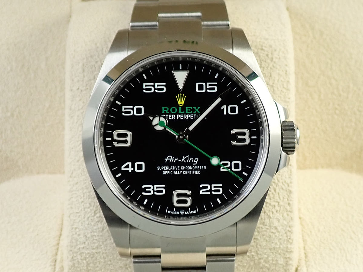 ロレックス エアキング Ref.126900 ブラック文字盤 極美品 79867VWC