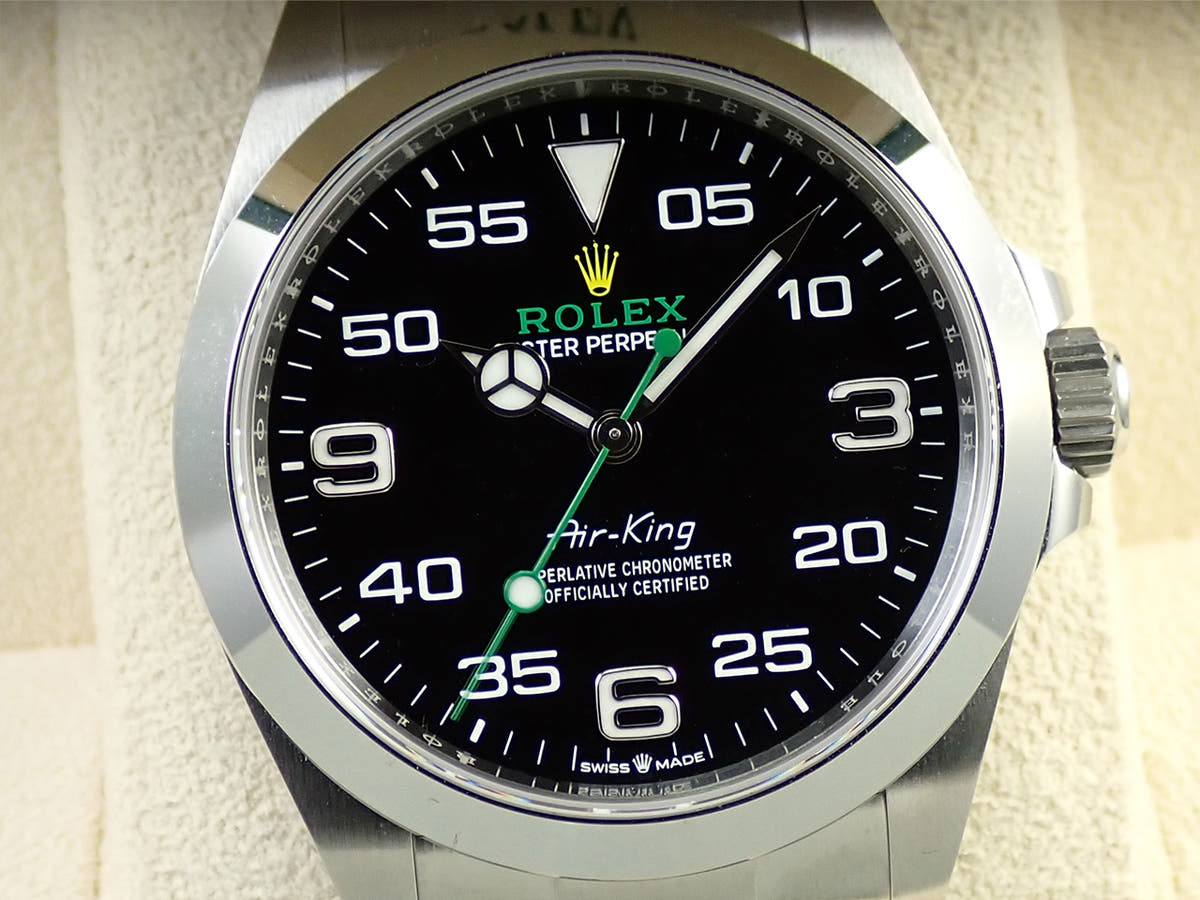 ロレックス エアキング Ref.126900 ブラック文字盤 極美品 79867VWC