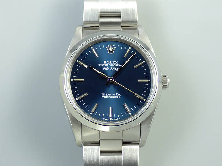 ロレックス エアキング Ref.14000 ステンレススチール ブルー文字盤