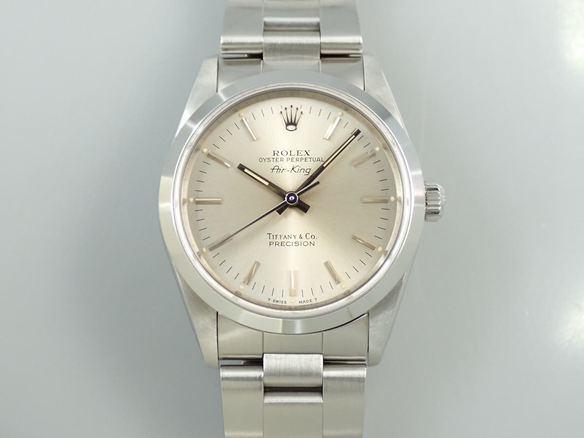 ロレックス エアキング ティファニー Ref.14000 シルバー文字盤 中古 FJV2S812