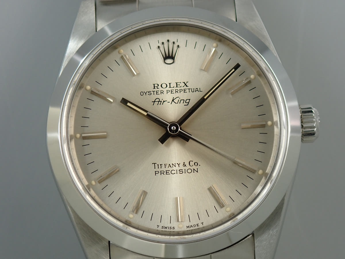 ロレックス エアキング ティファニー Ref.14000 シルバー文字盤 中古 FJV2S812