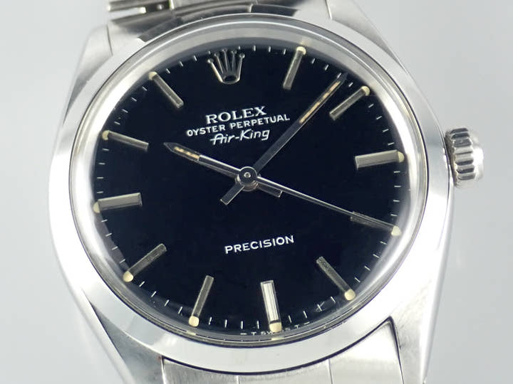 ロレックス エアキング Ref.5500 ブラック文字盤 中古 airking-30