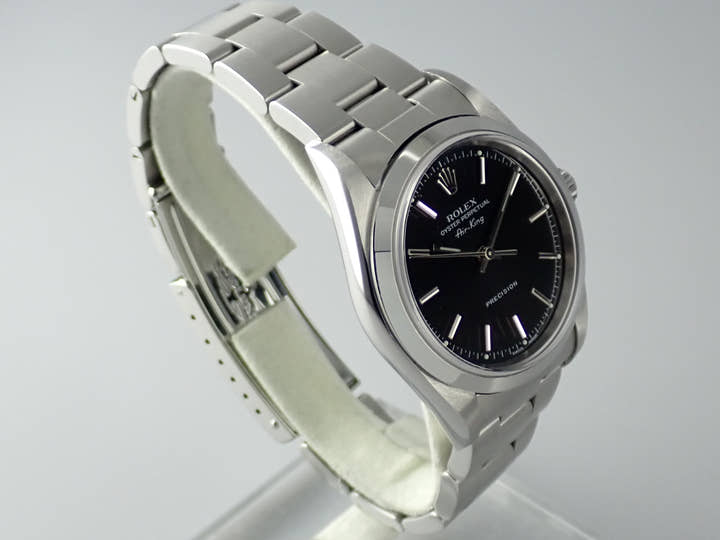 ロレックス エアキング Ref.14000 ブラック文字盤 中古 airking-31