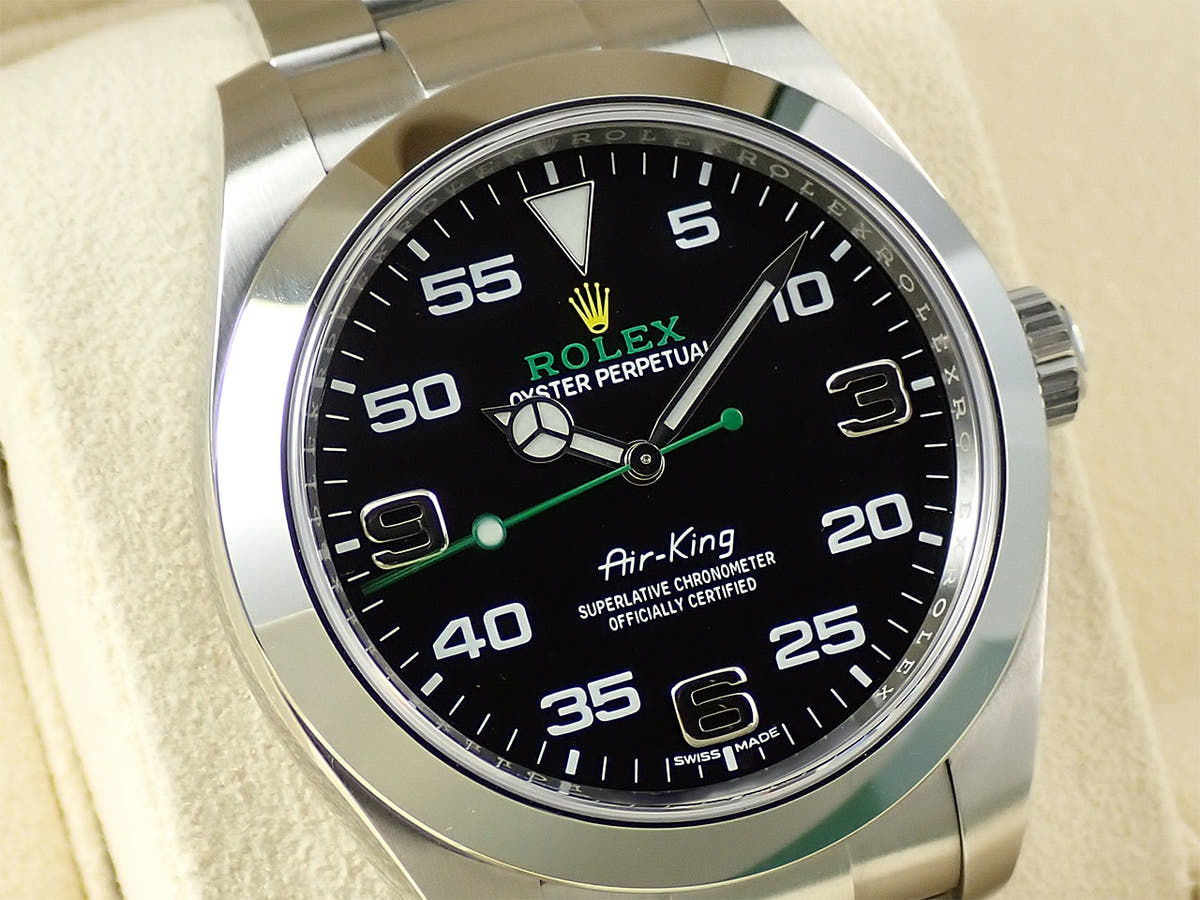 ロレックス エアキング Ref.116900 ブラック文字盤 中古 964XRHZL