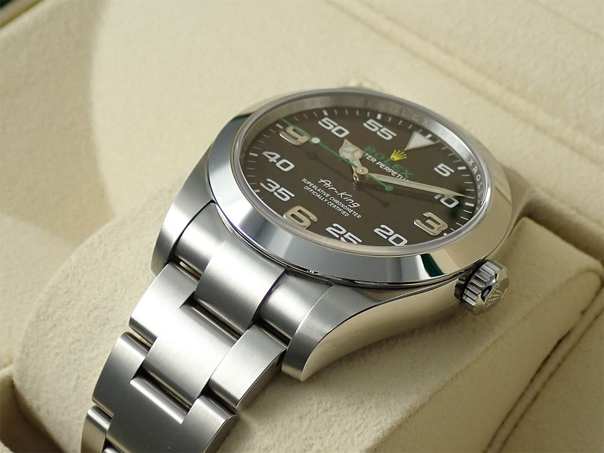 ロレックス エアキング Ref.116900 ブラック文字盤 中古 964XRHZL