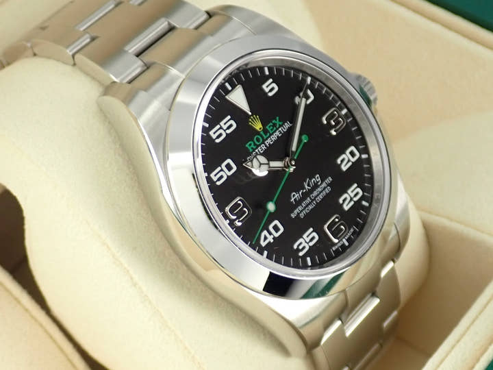 ロレックス エアキング Ref.116900 ブラック文字盤 未使用 airking-33