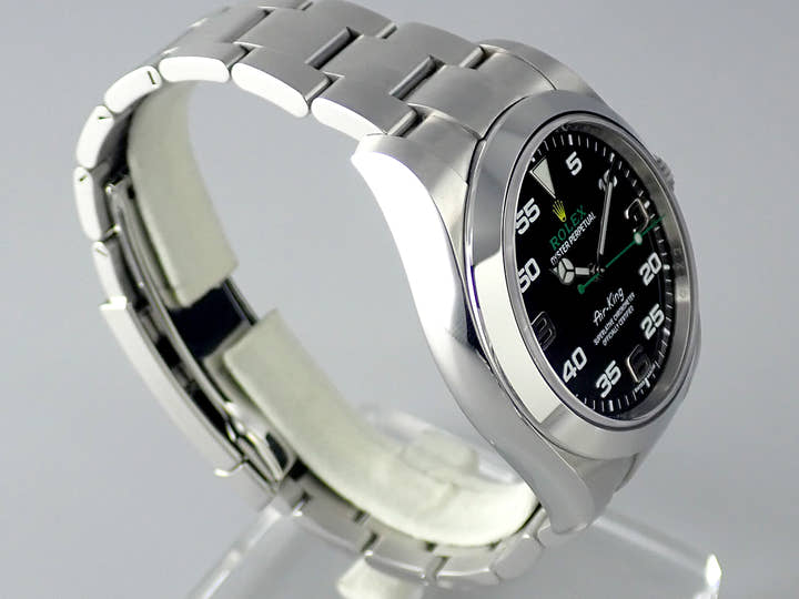 ロレックス エアキング Ref.116900 ブラック文字盤 中古 airking-35