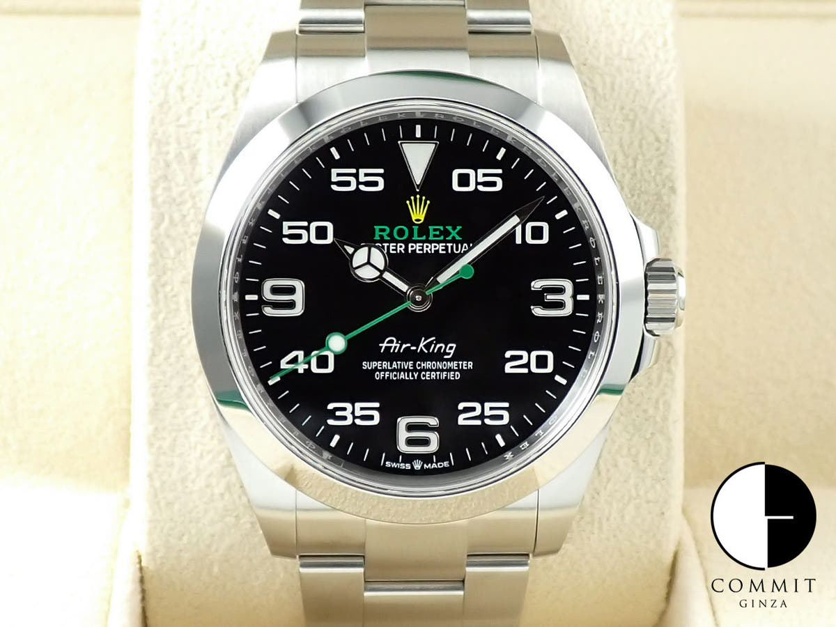 ロレックス エアキング Ref.126900 ブラック文字盤 未使用 05XRW559