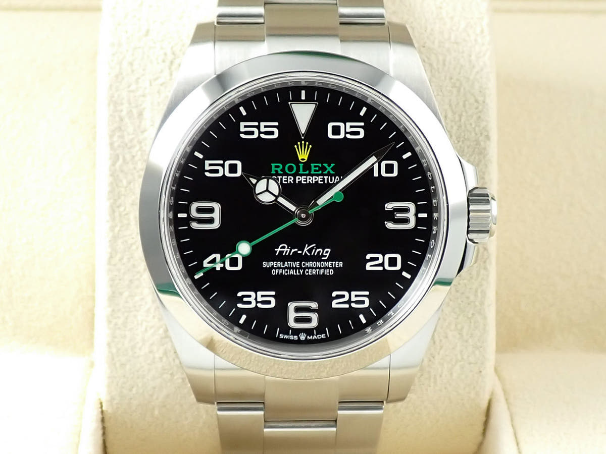 ロレックス エアキング Ref.126900 ブラック文字盤 未使用 05XRW559